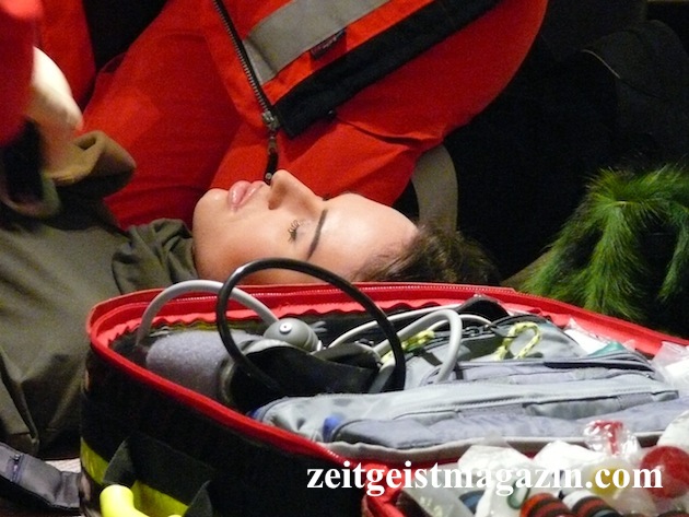 Florian Stöhr wird vom Notarzt betreut